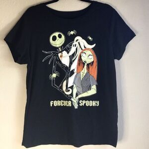 Disney Nightmare Before Christmas black tee “Keep it Spooky” Jack & Sally